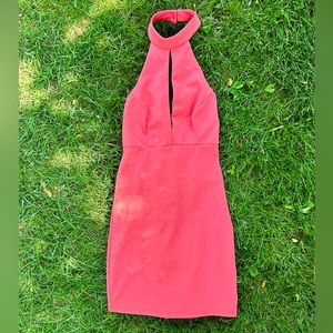 NEW Coral Halter Backless Dress
